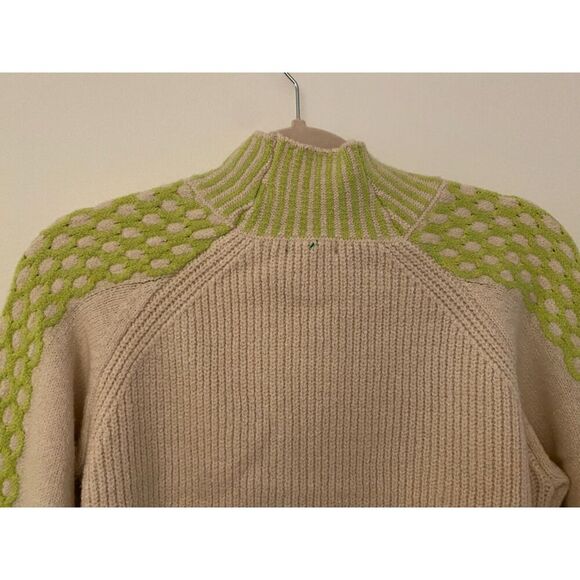 Wild Fable Target Off White Turtleneck Cropped Sweater Women's Sz S NWT New - Picture 4 of 16